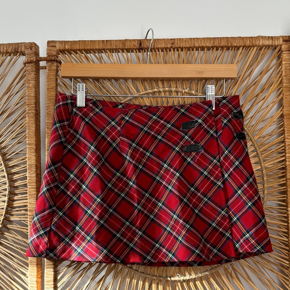 Paul Frank Red Plaid Skater Skirt